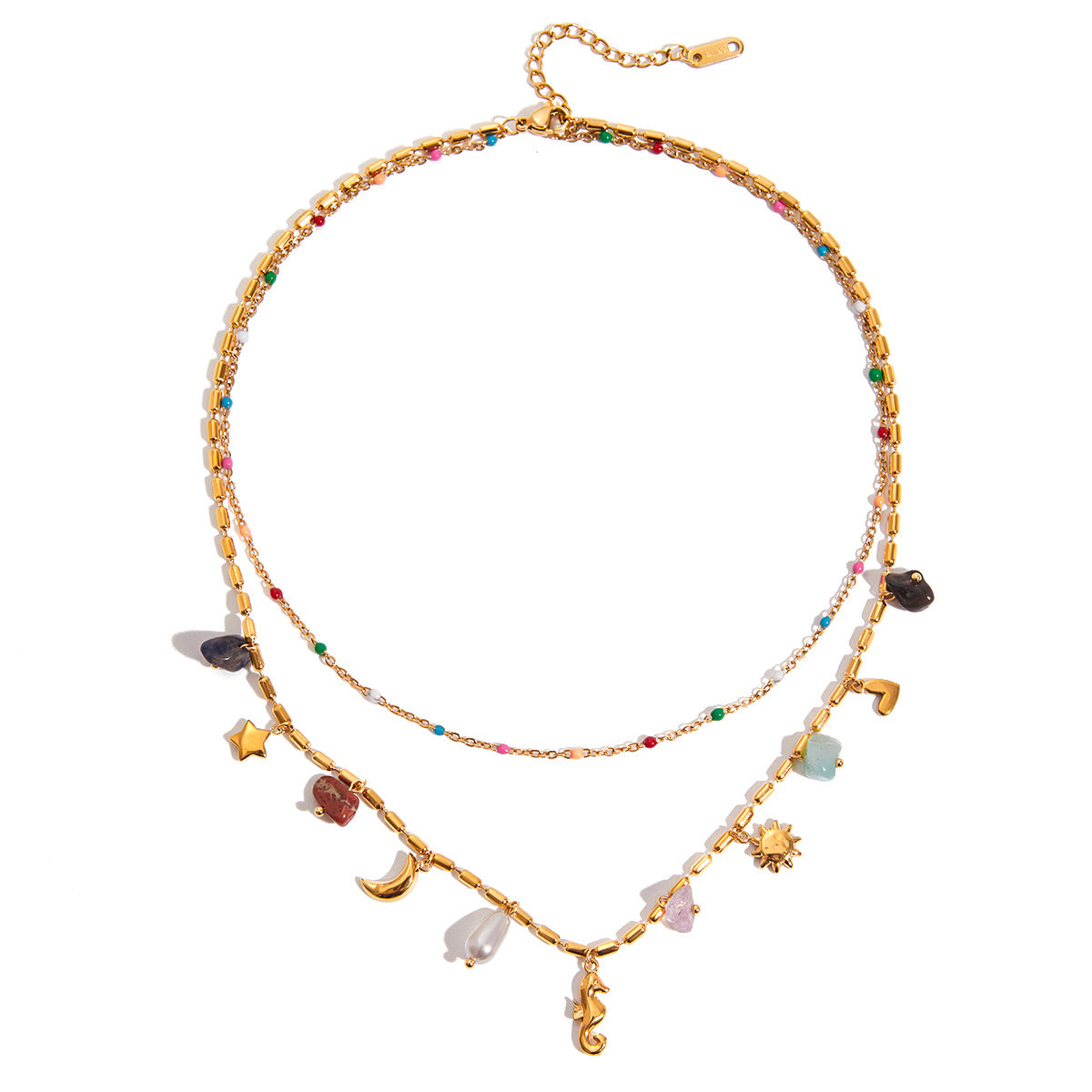 Titanium Steel Pearl Necklace