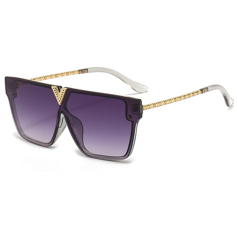 Korean Fashion Men's Sunglasses Metal Women's Trend Versatile Sunglasses Sunshade