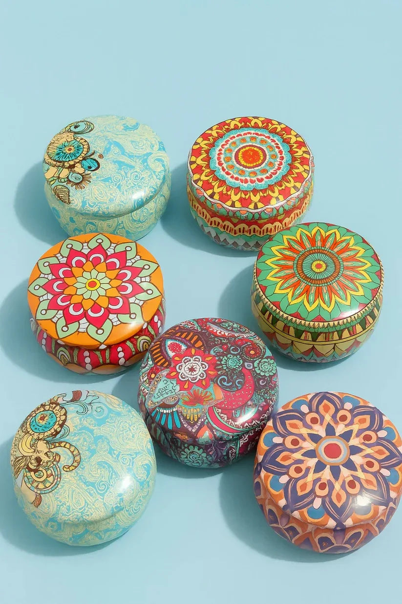 Premium Round Geometric Metal Organizer (Random Color)