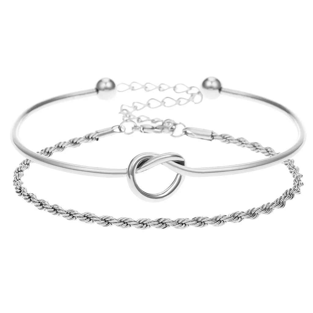 18k French Double-layer Bracelet For Women - Viexta