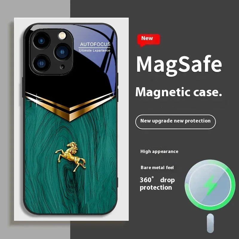 Magnetic Glass iPhone Case - Viexta
