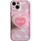 Girl Rainbow Love Bracket iPhone Case - Viexta