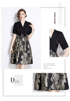 Light Socialite Jacquard Waist Dress