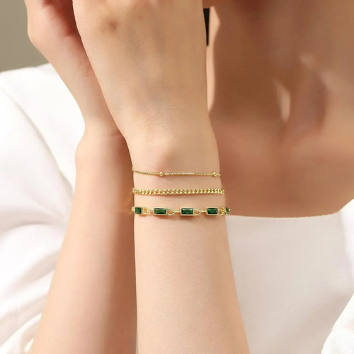 18k Plated Stacked Three-layer Bracelet - Viexta