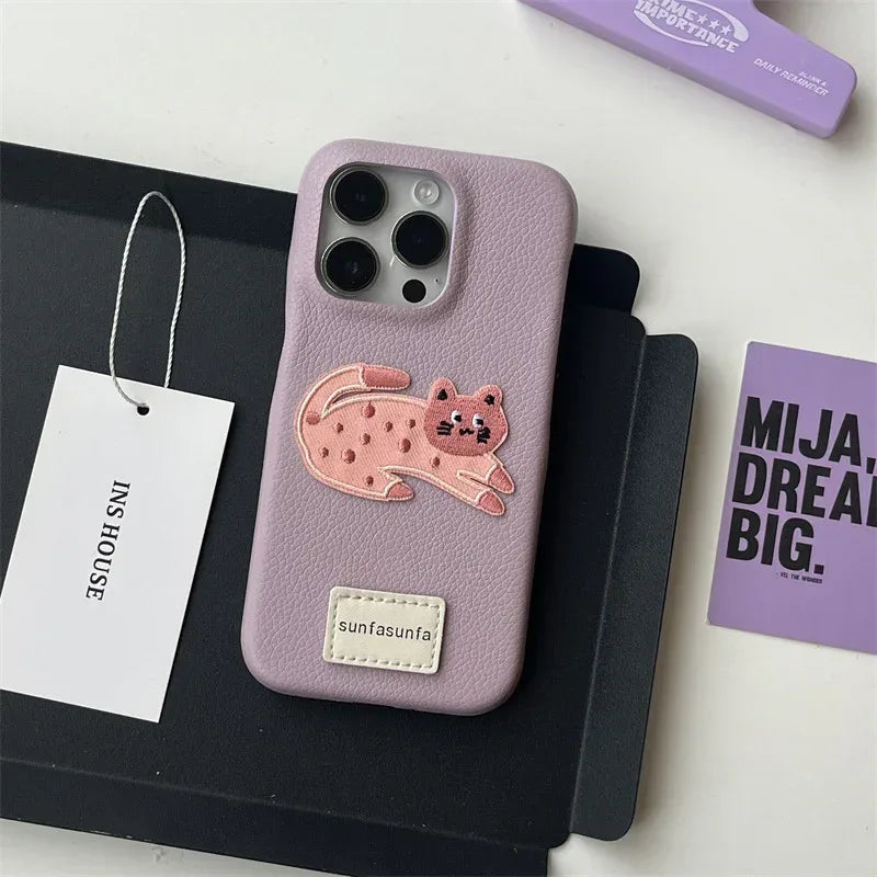 Leather Sausage Dog iPhone Case - Viexta