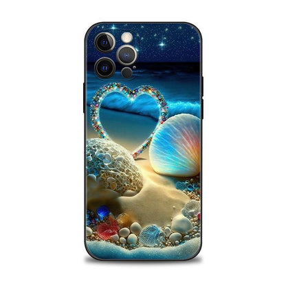 Back Cover Painted Drop-resistant Beach iPhone Case