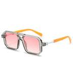 Retro Double Beam Pilot Catwalk Light Luxury Sunglasses - Viexta