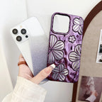 Electroplating Pleated Flower iPhone Case - Viexta