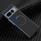Wireless Charger PC Carbon Fiber Pattern Magnetic Pixel Case - Viexta