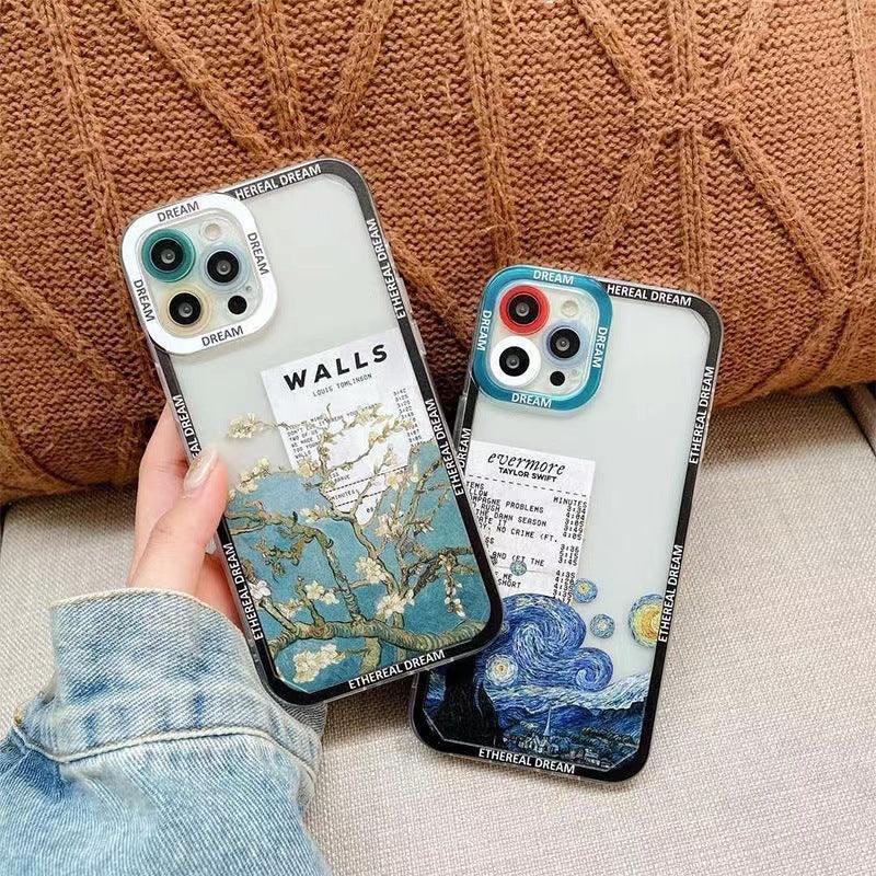Creative Oil Painting Silicone iPhone Case - Viexta