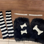 Star And Bone Element Cute Leg Sleeve Set