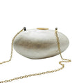 Shell Color Acrylic Dinner Clutch - Viexta