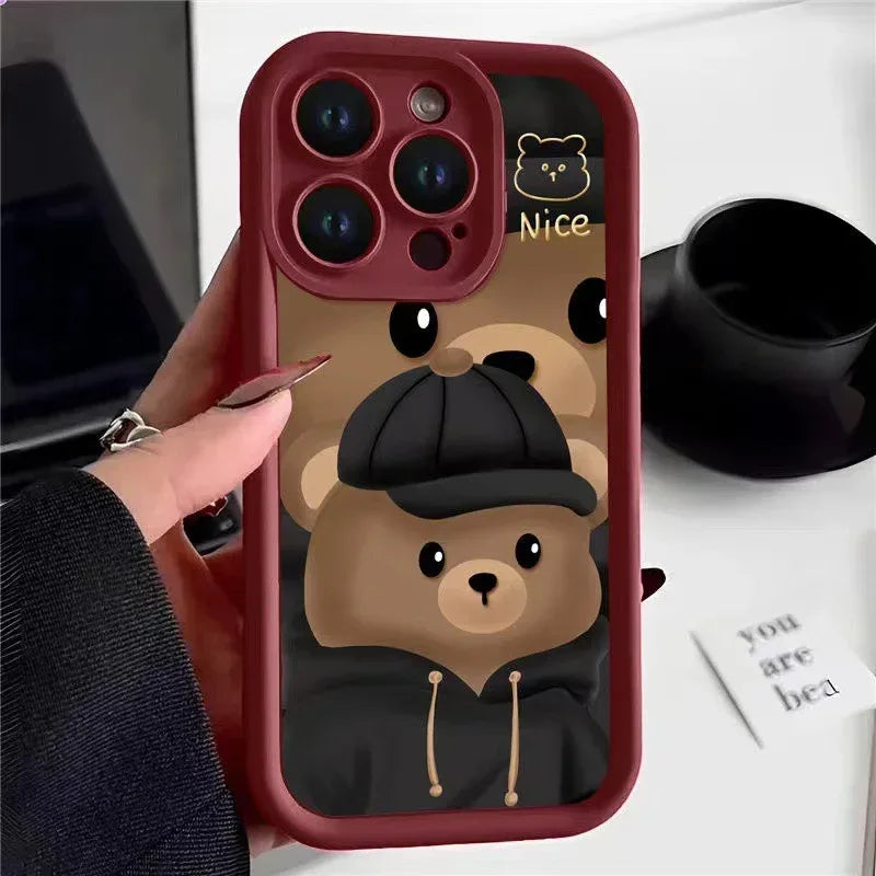 Cool Cute Bear iPhone Case - Viexta