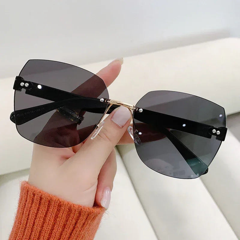 womens-casual-frameless-sunglasses - Viexta