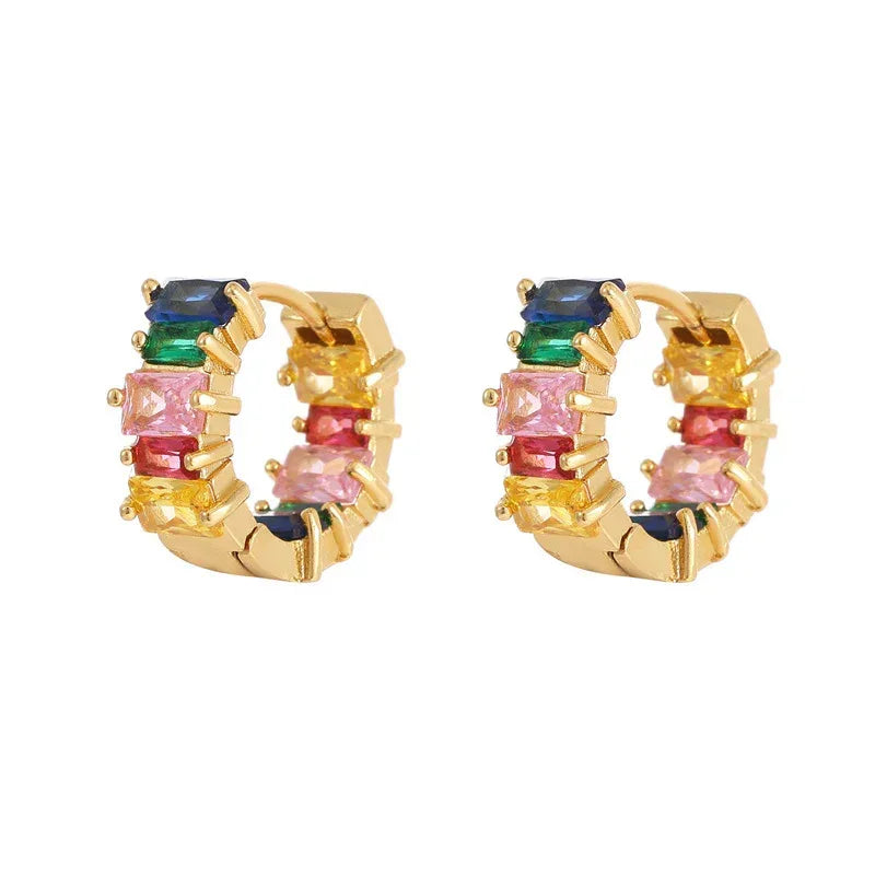 Zircon !8k Stud Earrings - Viexta