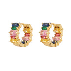 Zircon !8k Stud Earrings - Viexta