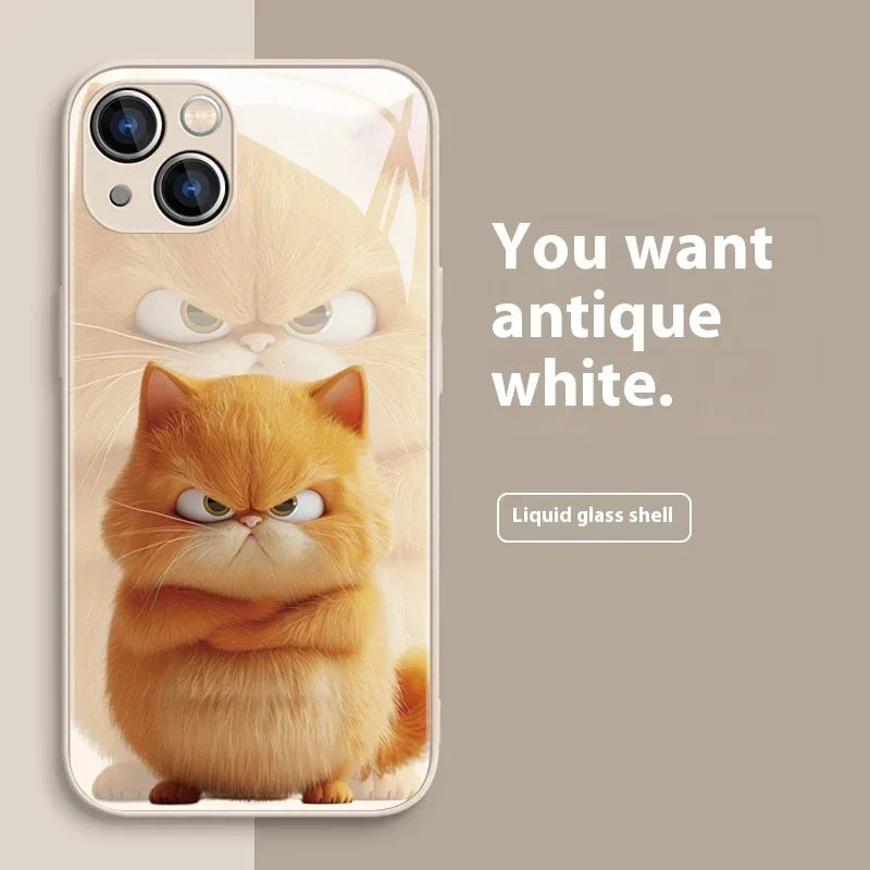 domineering-cat-silicone-iphone-case - Viexta