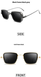 Retro Fat Edge Square Trendy Sunglasses - Viexta