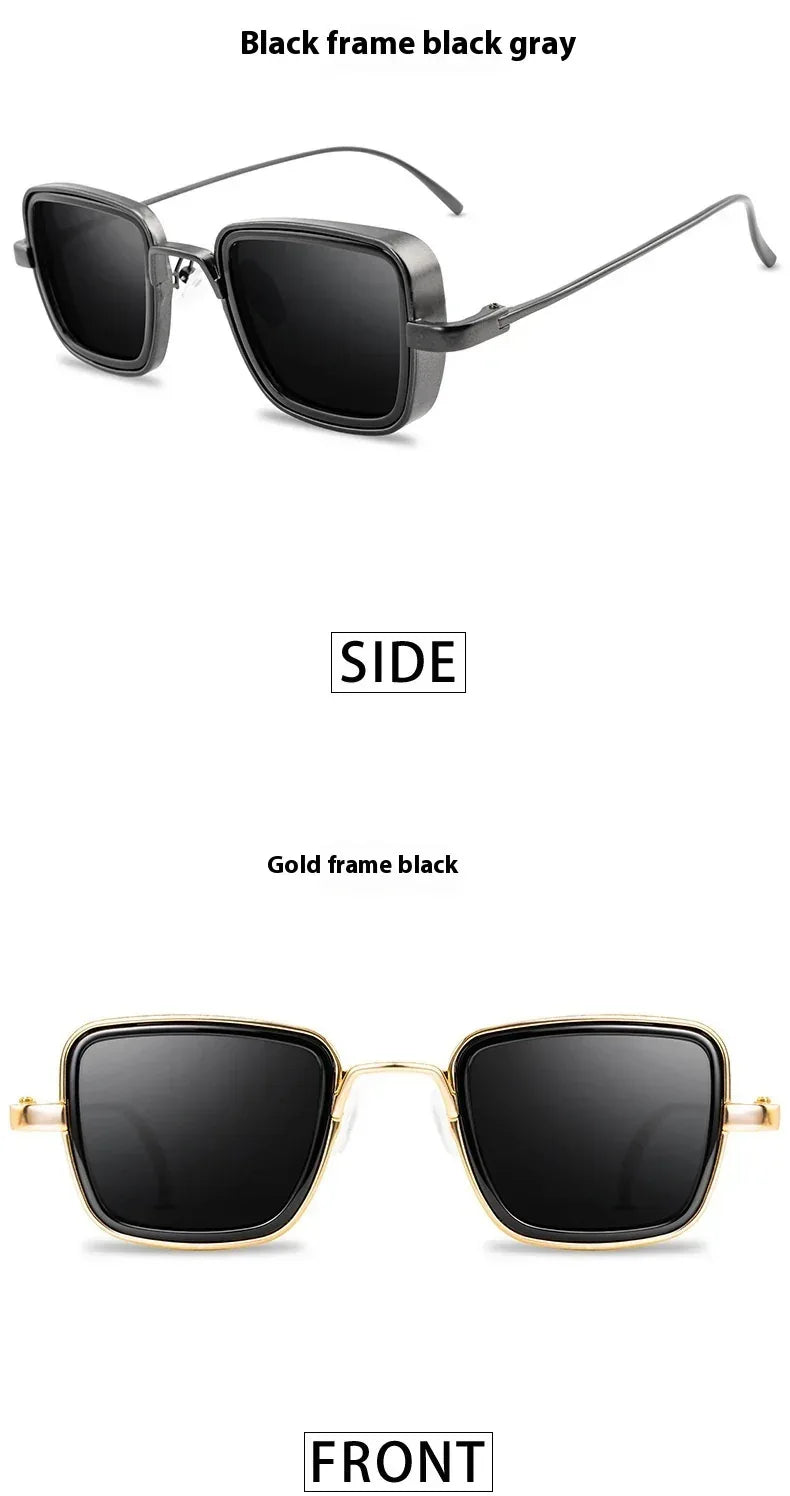Retro Fat Edge Square Trendy Sunglasses - Viexta
