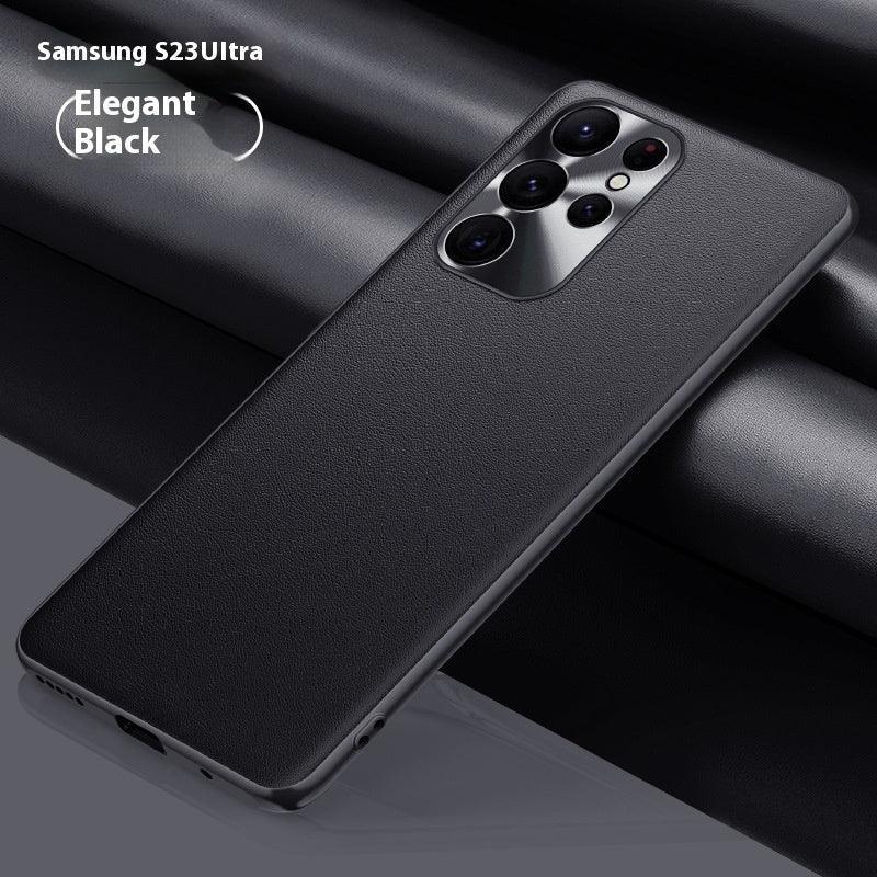 leather-samsung-metal-lens-phone-case - Viexta
