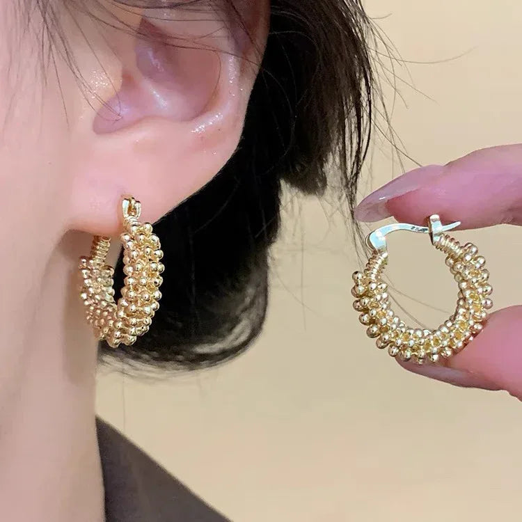 18k-retro-hong-kong-elegant-ear-studs - Viexta