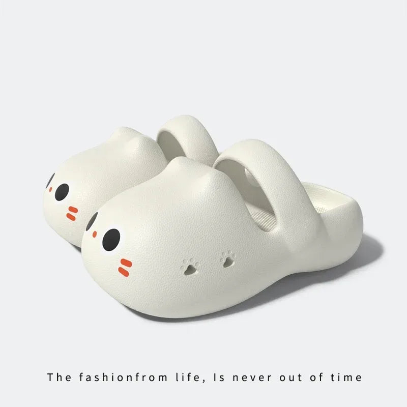 Cartoon Cat Hole Shoes Crocs - Viexta