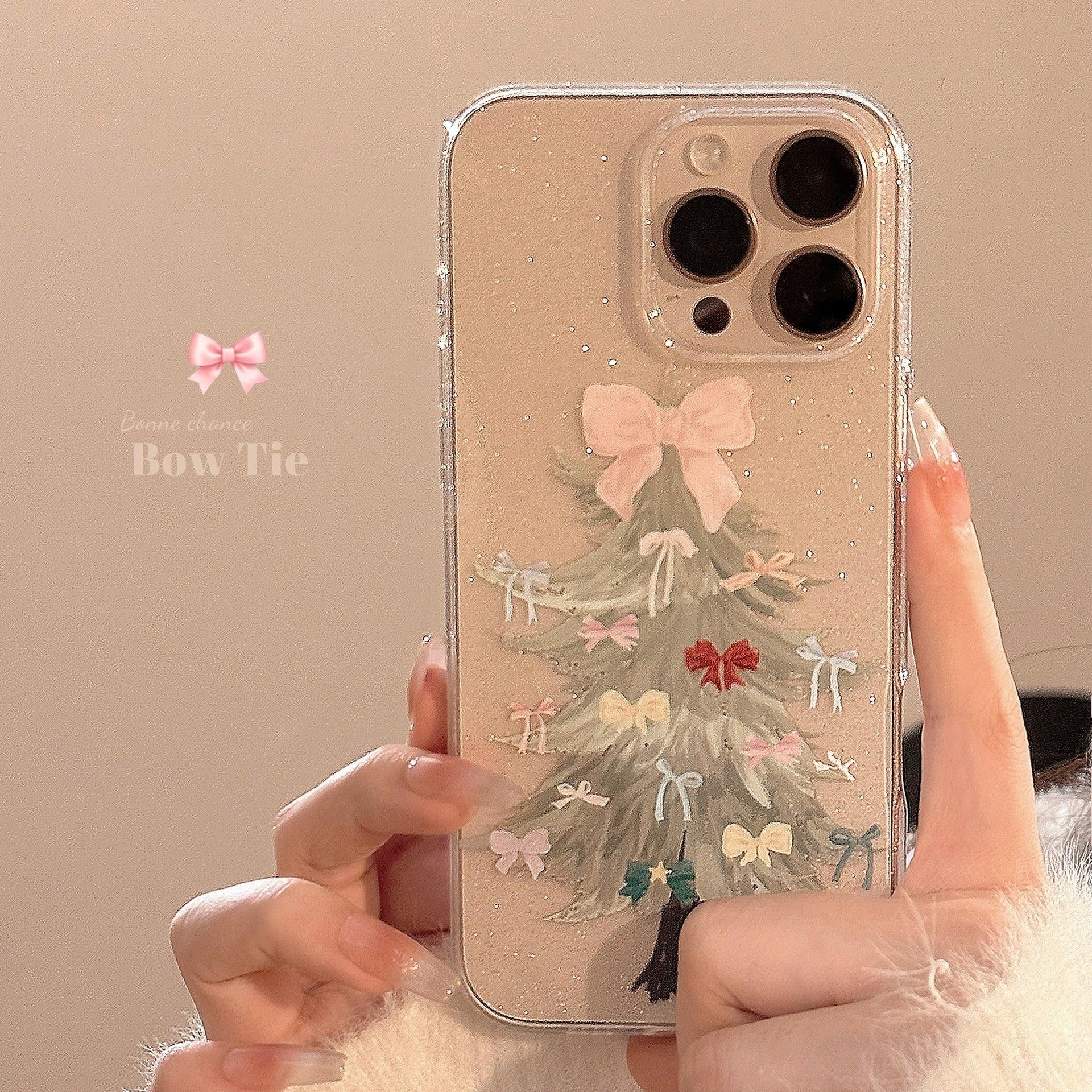 Bow-tie Christmas Tree iPhone Case