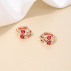 Summer Bowknot Small Cherry Versatile Earrings - Viexta