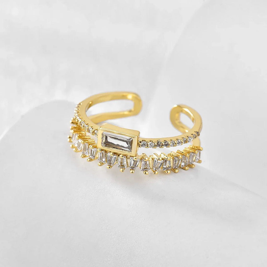 Women's Irregular Double-layer Ring - Viexta
