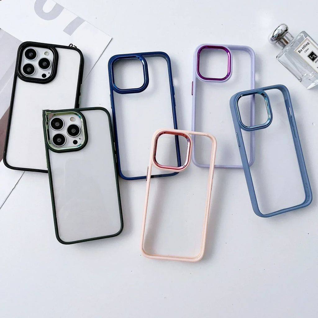Electroplated Transparent Frosted iPhone Case - Viexta