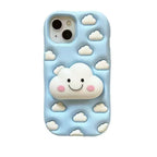 Cute 3D Cartoon Silicone iPhone Case With Cloud Design - Viexta