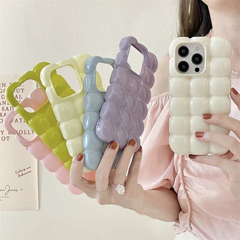 Ins Egg Waffle iPhone Case - Viexta