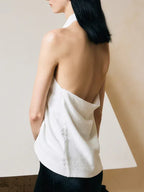 Halter Twist Tank Top - Viexta