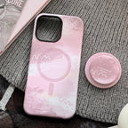 Magnetic iPhone Case With A Pink-brown - Viexta