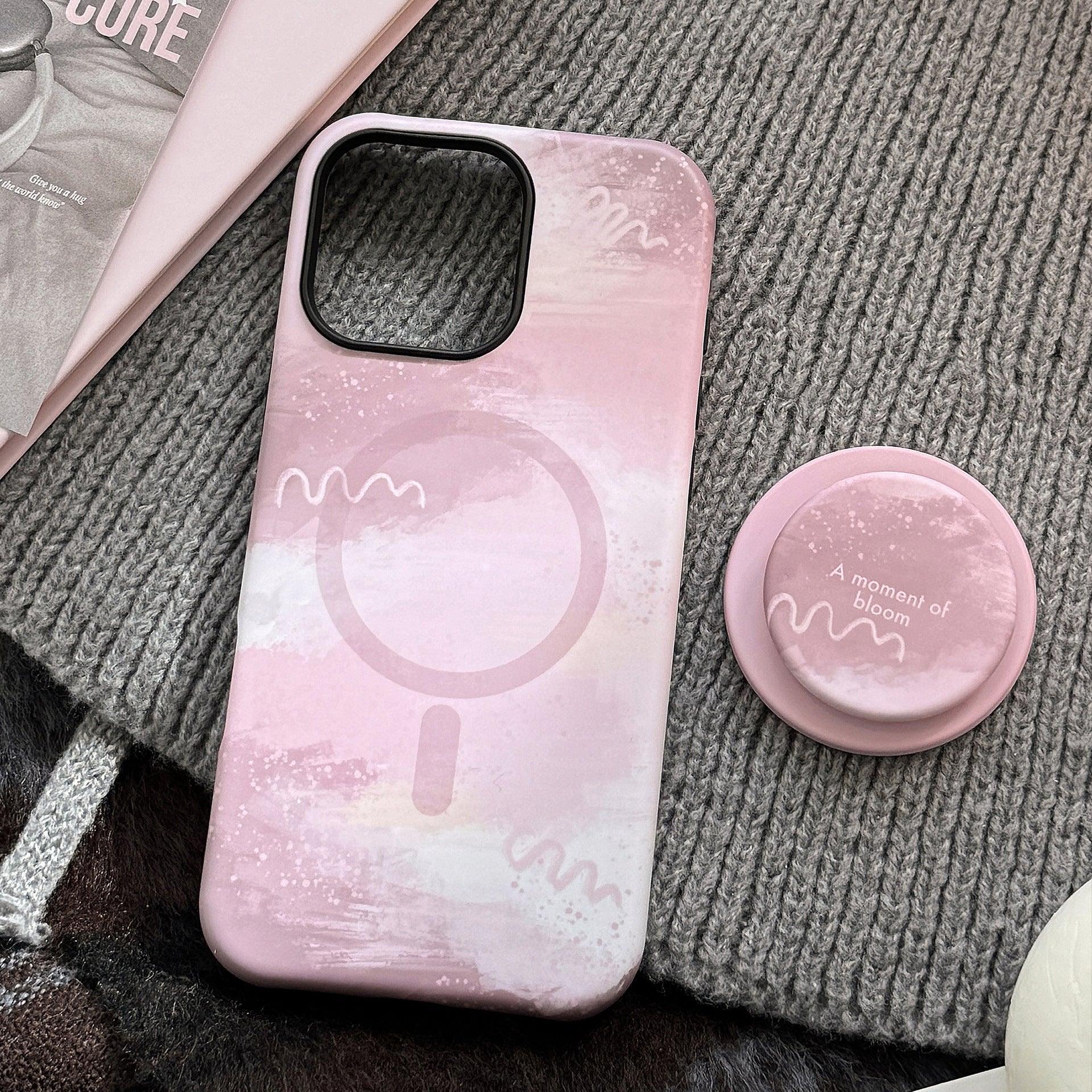 Magnetic iPhone Case With A Pink-brown - Viexta