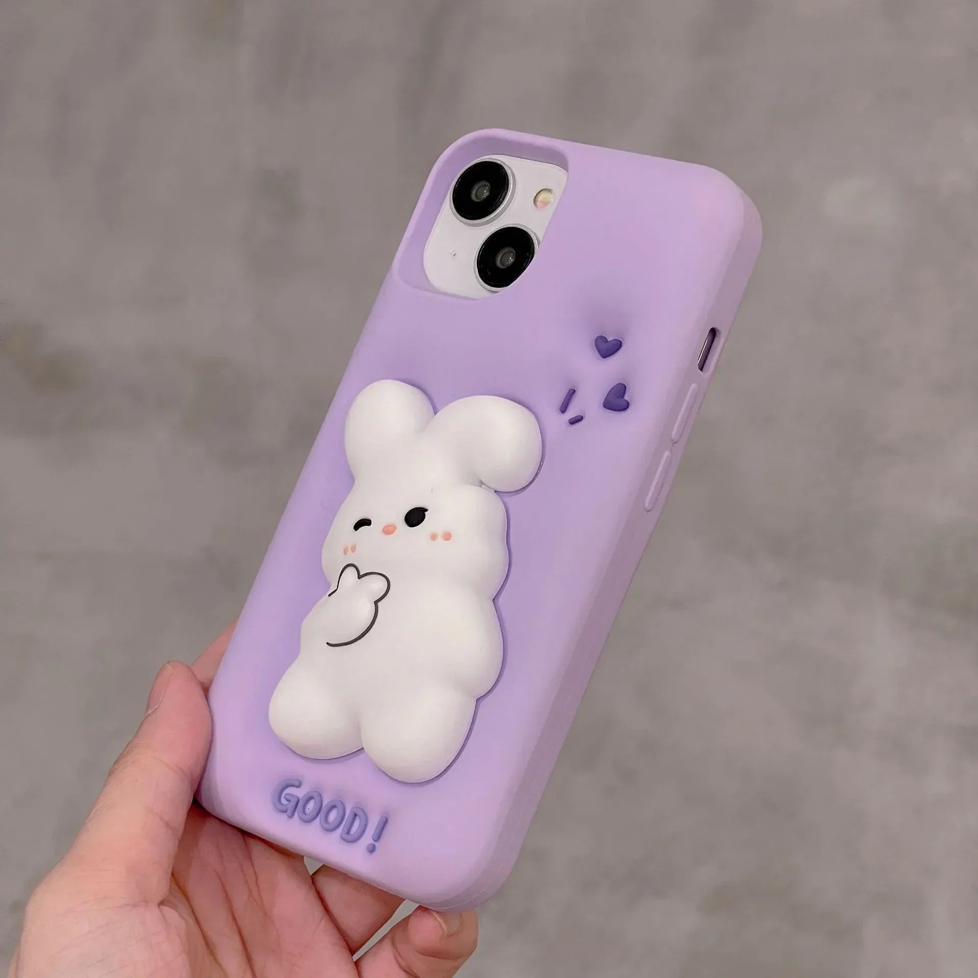 Purple Bunny Silicone Soft iPhone Case - Viexta