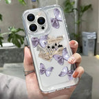 Purple Butterfly Silicone iPhone Case - Viexta