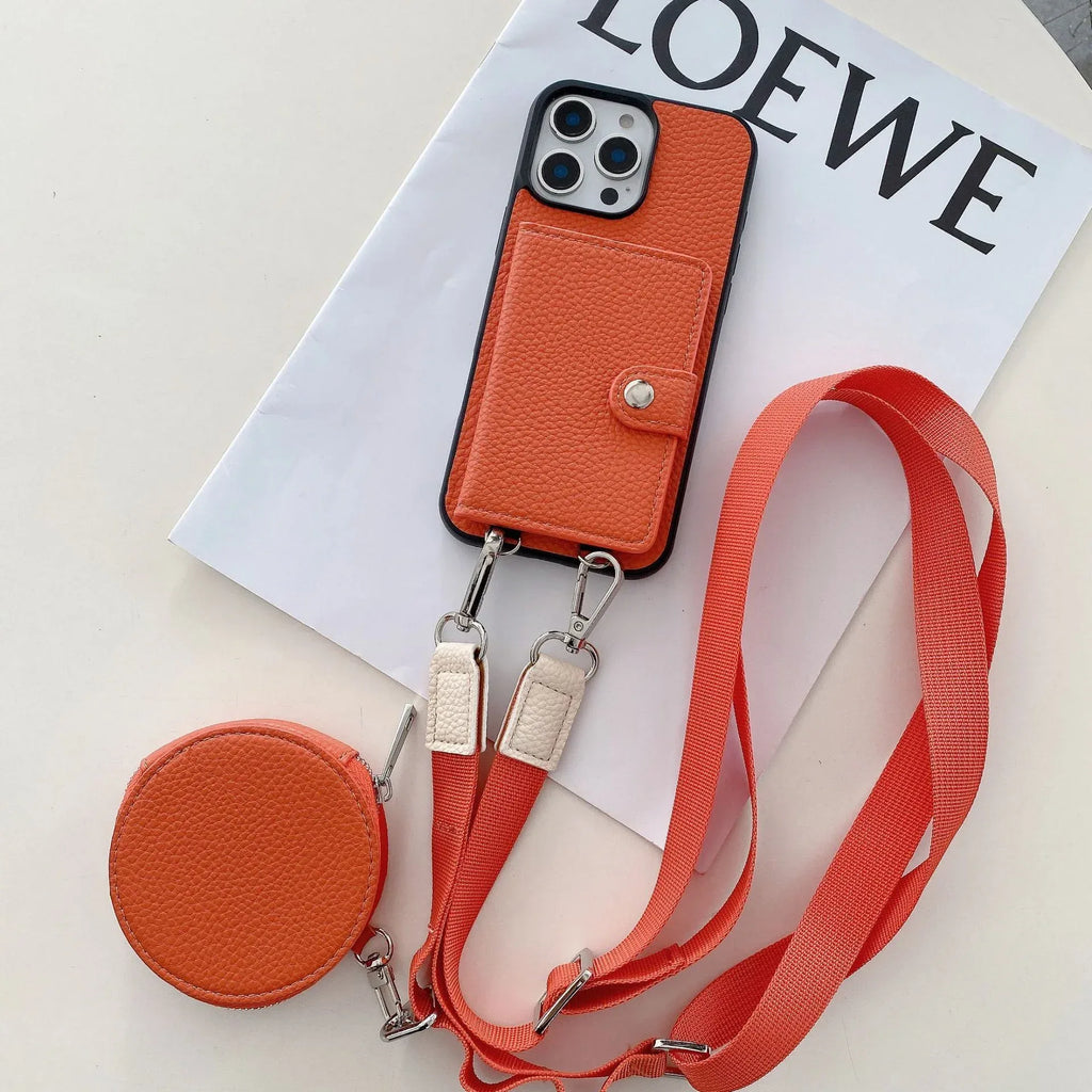 Card Holder Card Lanyard iPhone Case - Viexta