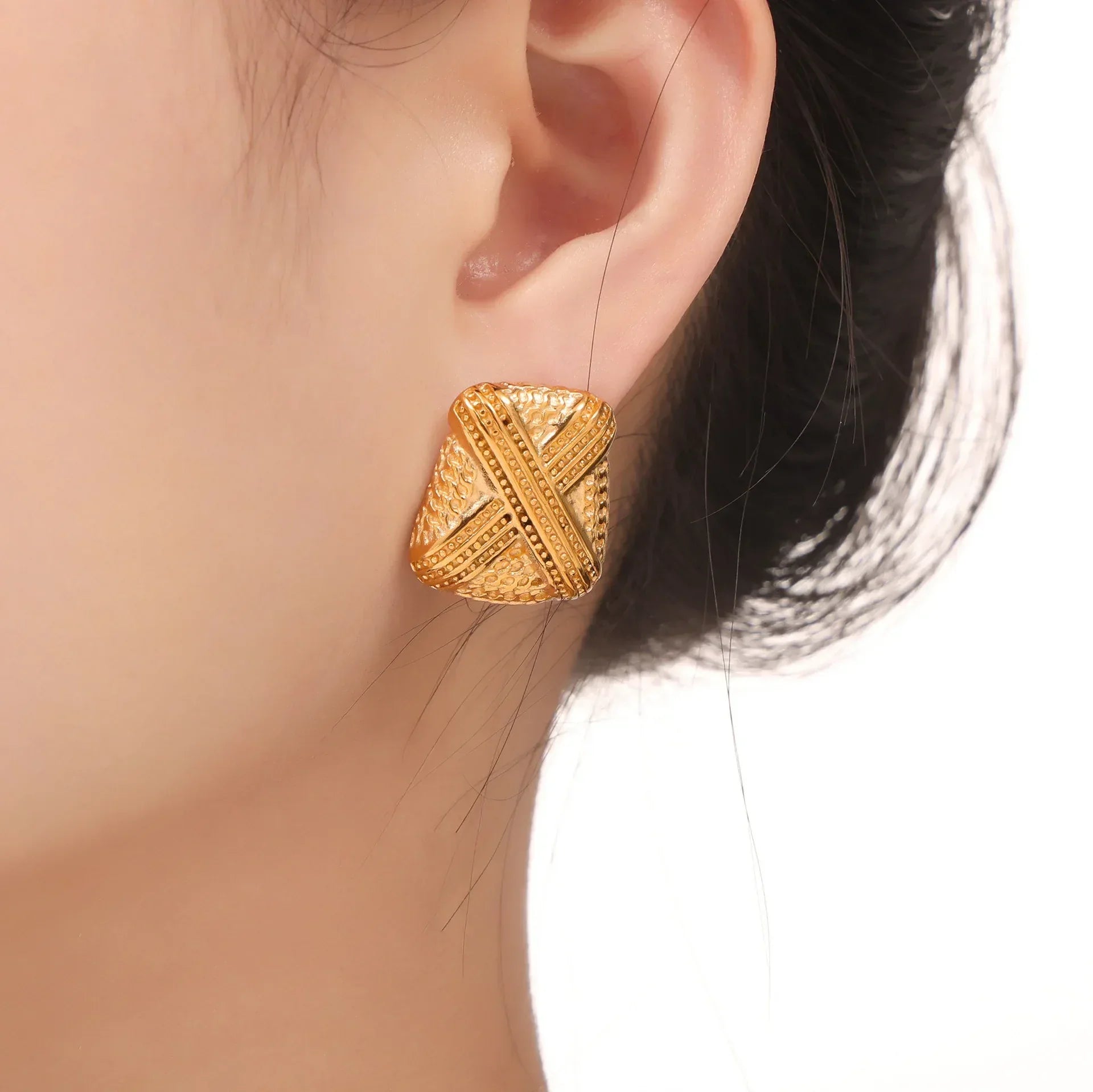 Women's Multi-layer Texture Earrings - Viexta