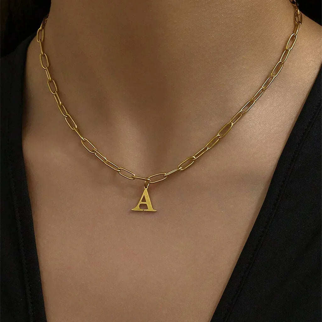 26-letter-necklace-light-luxury-necklace - Viexta