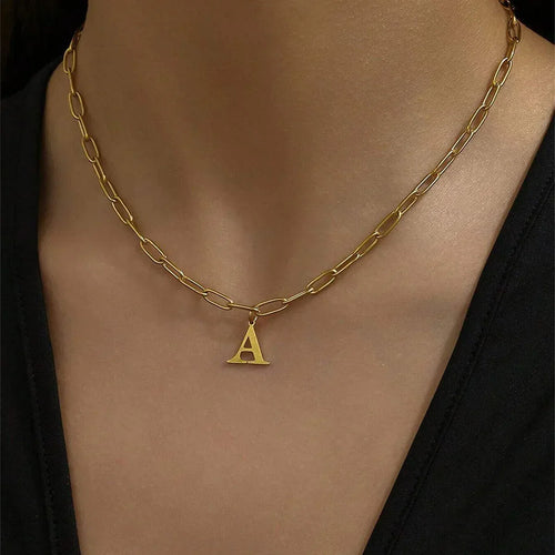 26-letter-necklace-light-luxury-necklace - Viexta