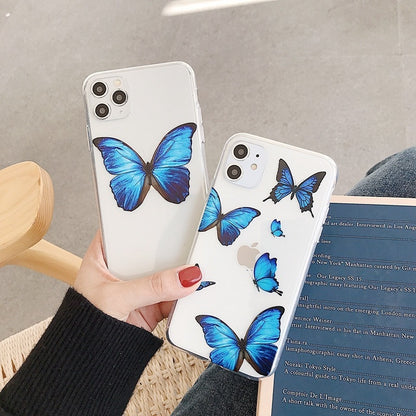 Silicone Butterfly Protective iPhone Case