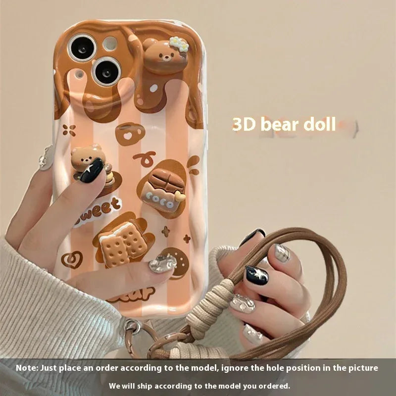 Chocolate Doll Lanyard iPhone Case - Viexta