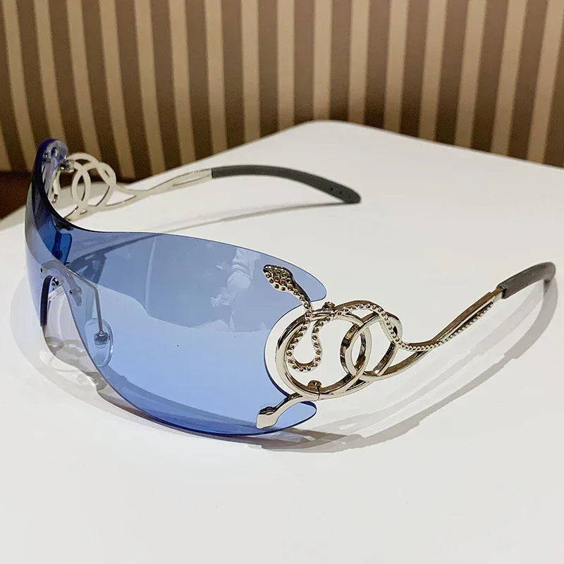 Lingsnake Metal Frameless Lux Sunglasses - Viexta