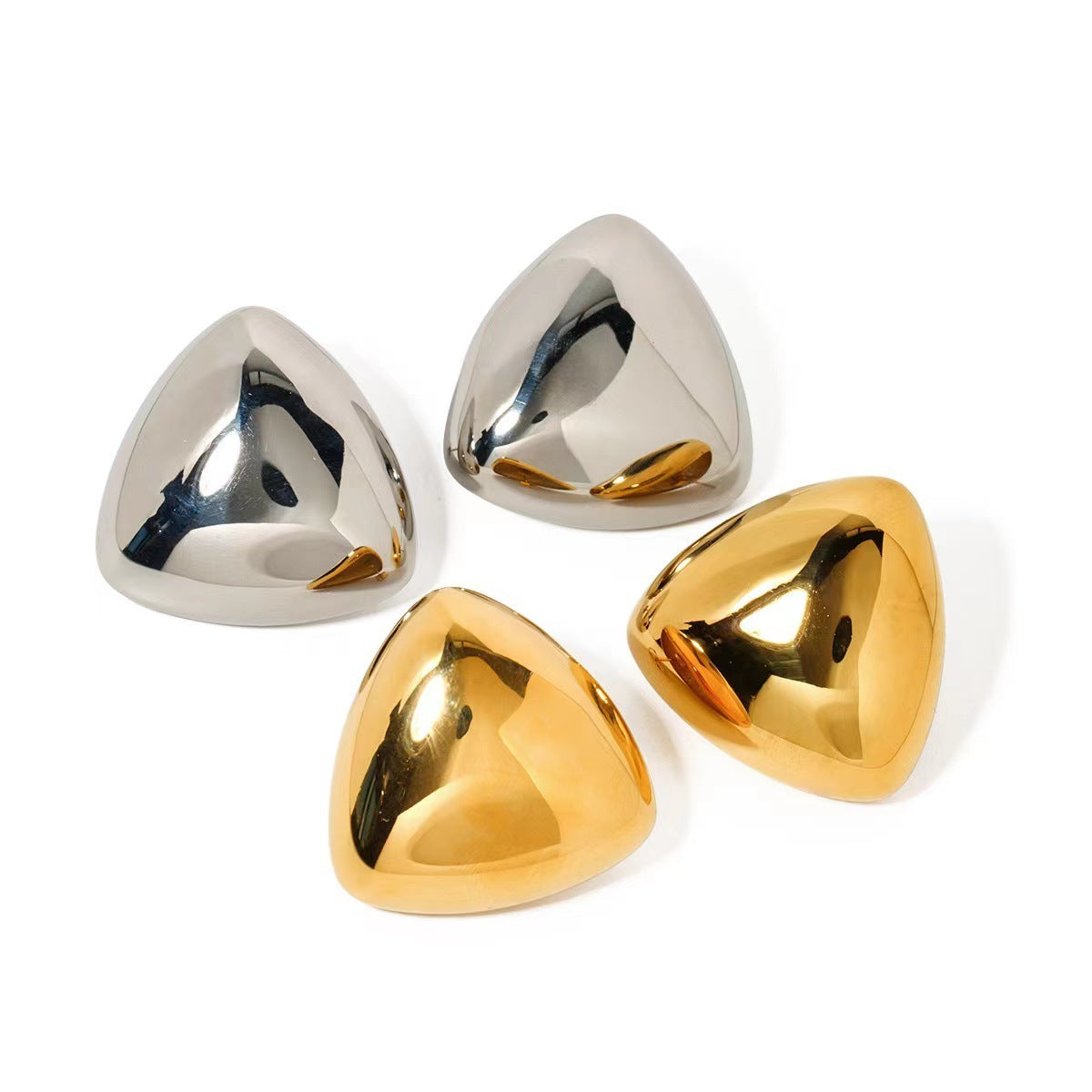 Glossy Triangle Earrings