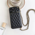 Crossbody Card Case Rhombus iPhone Case - Viexta
