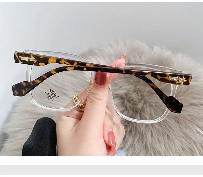 Retro Large Frame Glasses - Viexta