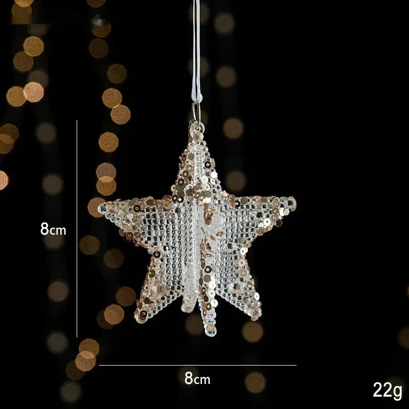 Christmas Decorations Sequins Acrylic Transparent Pendant - Viexta