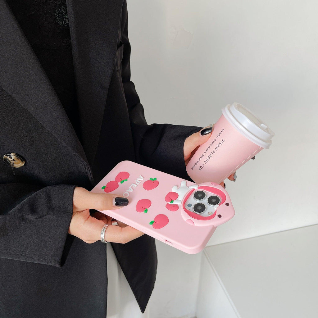 Three-dimensional Silicone Strawberry iPhone Case - Viexta