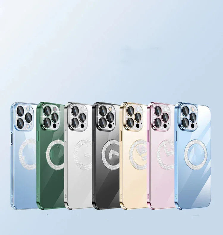 Electroplating Soft Diamond Ring IPhone Case - Viexta